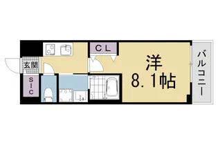 べラジオ雅び京都洛北ガーデン【4階】の間取り