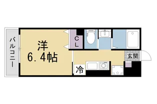コンテネレッツァ枚方Ⅱ【103号室】の間取り