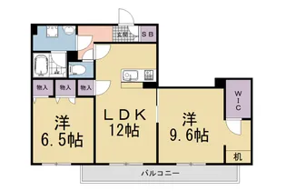 ミラーエステート イーストビル【103号室】の間取り