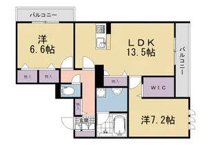 ミラーエステート イーストビル【301号室】の間取り