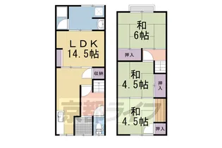 京都府長岡京市開田4丁目【一戸建】の間取り