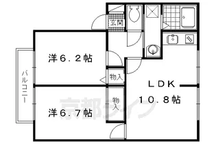 ハイツひまわり【104号室】の間取り