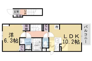 Kranfroh坂本【205号室】の間取り
