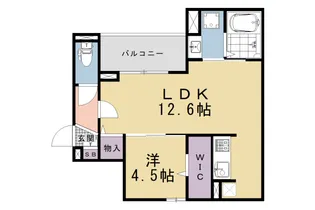 1LDKの間取り画像