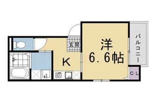 コンプレト醍醐【1階】の間取り