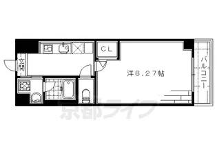 フラット オクa【4階】の間取り