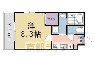 サクシード伏見京橋2nd【1階】の間取り