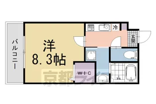 サクシード伏見京橋2nd【1階】の間取り