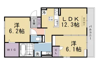 Bell soar【2階】の間取り