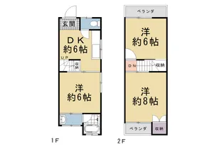 京都府京都市伏見区東菱屋町【一戸建】の間取り