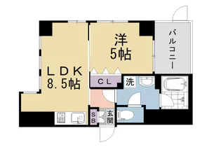 MSR京都二条城【1階】の間取り