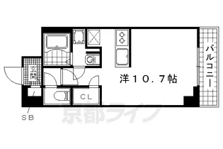 京都府京都市伏見区南部町【マンション】の間取り