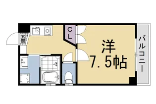 バウハウス蔦町【3階】の間取り