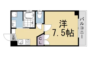 バウハウス蔦町【2階】の間取り