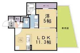 シャーメゾン マーサ東山【101号室】の間取り