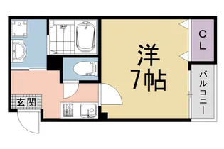 VEGAS西ノ京A【1階】の間取り