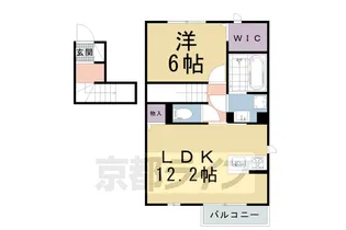京都府京都市北区上賀茂豊田町【アパート】の間取り