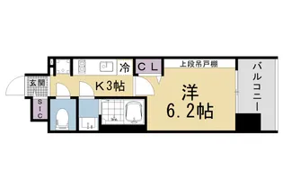 プレサンス大津京町ヴェリス【4階】の間取り