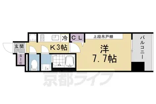 プレサンス大津京町ヴェリス【15階】の間取り