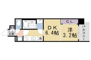 プレサンス大津京町ヴェリス【15階】の間取り