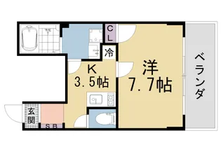 トレジャーマンションⅢ【10階】の間取り