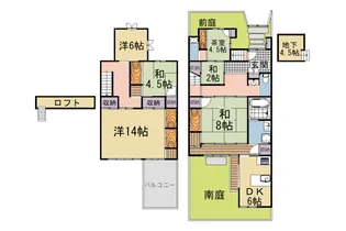京都府京都市左京区吉田本町【一戸建】の間取り