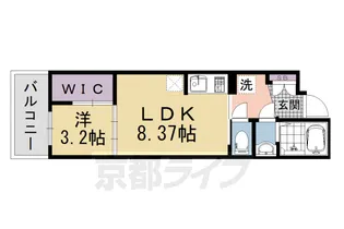 シエーナグランデ四条烏丸【4階】の間取り
