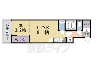 シエーナグランデ四条烏丸【4階】の間取り