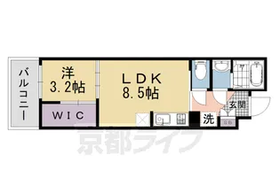 シエーナグランデ四条烏丸【3階】の間取り