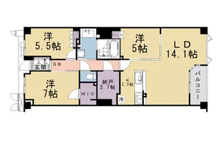 ブランズ伏見桃山【4階】の間取り