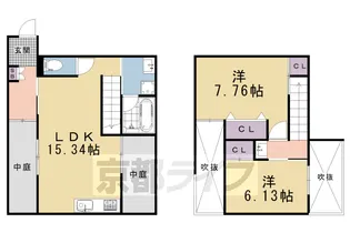 仮称)今出川コートハウス【1階】の間取り