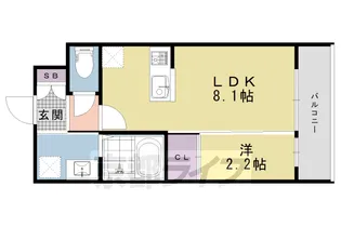 アドバンス京都リエートⅡ【4階】の間取り