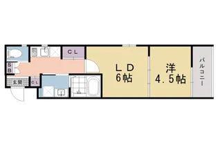 アドバンス京都リエートⅠ【1階】の間取り