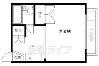 クレセントヴィラ【4-B号室】の間取り