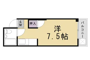 メゾンむらい【203号室】の間取り