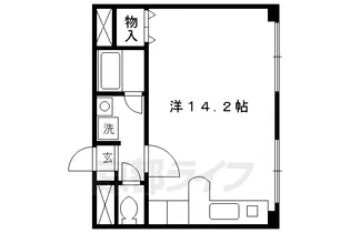 京都府京都市上京区鶴山町【マンション】の間取り