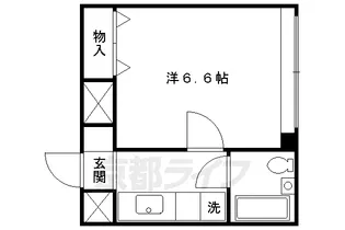京都府京都市上京区鶴山町【マンション】の間取り