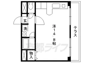 アビタシオン鴨川【011号室】の間取り