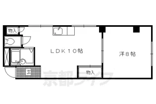 エースコート下立売【301号室】の間取り