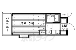 デトムワン京大前Ⅱ【205号室】の間取り