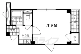 ヴェルメゾン山階【402号室】の間取り