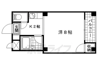 ヴェルメゾン山階【401号室】の間取り