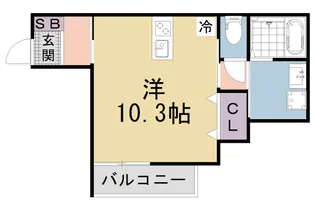 (仮称)LEI椥辻勧修【108号室】の間取り