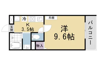 アークリード浜大津【4階】の間取り