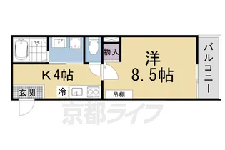 アークリード浜大津【2階】の間取り