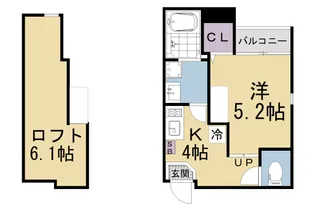 ハーモニーテラス栗栖野華ノ木町【1階】の間取り