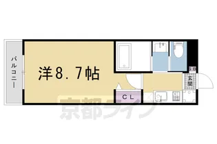 SILK HOUSEとなみ 3号館【205号室】の間取り