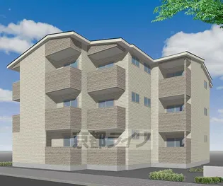 フラッツ六地蔵【3階】の外観