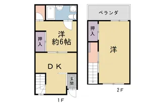 京都府京都市東山区大和大路通五条上る東入池殿町【一戸建】の間取り