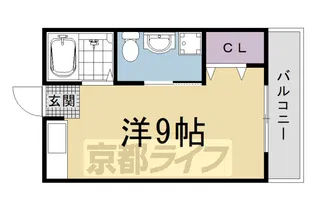 ハイツ雅【202号室】の間取り
